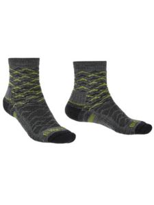 Bridgedale Mens HIKE Lightweight Merino Grey/Lime